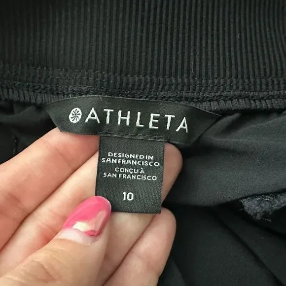 Athleta Brooklyn Mid Rise Ankle Pant Black Size 10 Pull On Athleisure - Picture 6 of 9